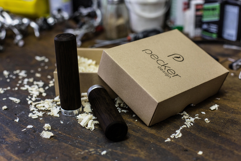 sustainable bike grips made from wood by pecker design - 7