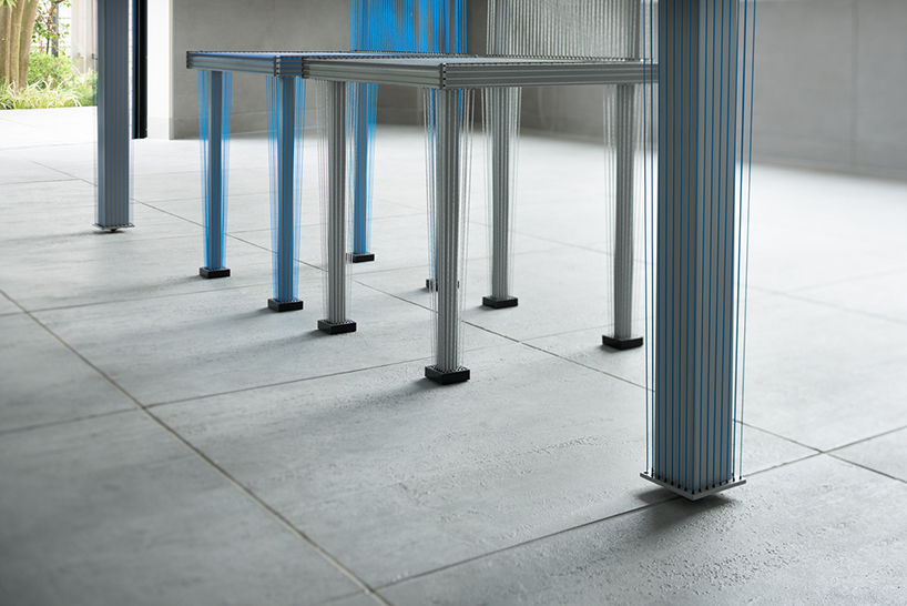  kazuhiro yamanako tennis-strings interior collection tokyo designboom 