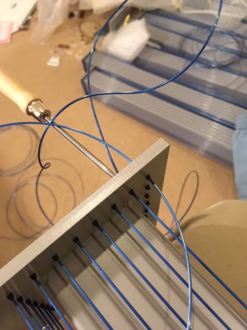  kazuhiro yamanako tennis-strings interior collection tokyo designboom 