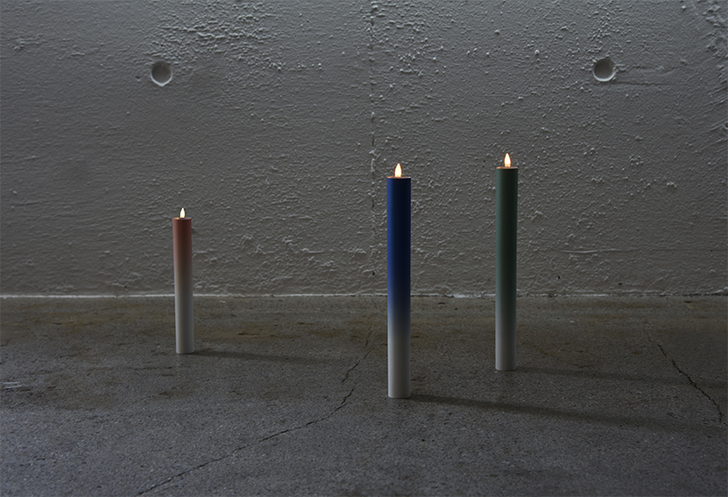 kazuhiro yamanaka rolls A4 paper to create a flickering LED candle designboom