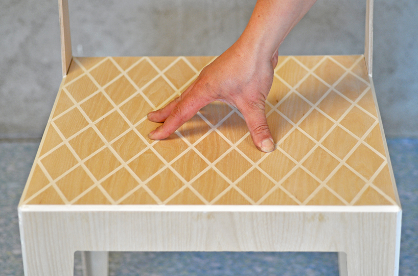 rombo - a light flexible wood chair by J.C. karich - 1