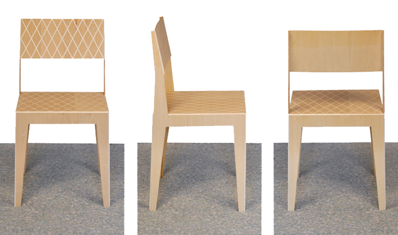 rombo - a light flexible wood chair by J.C. karich - 3