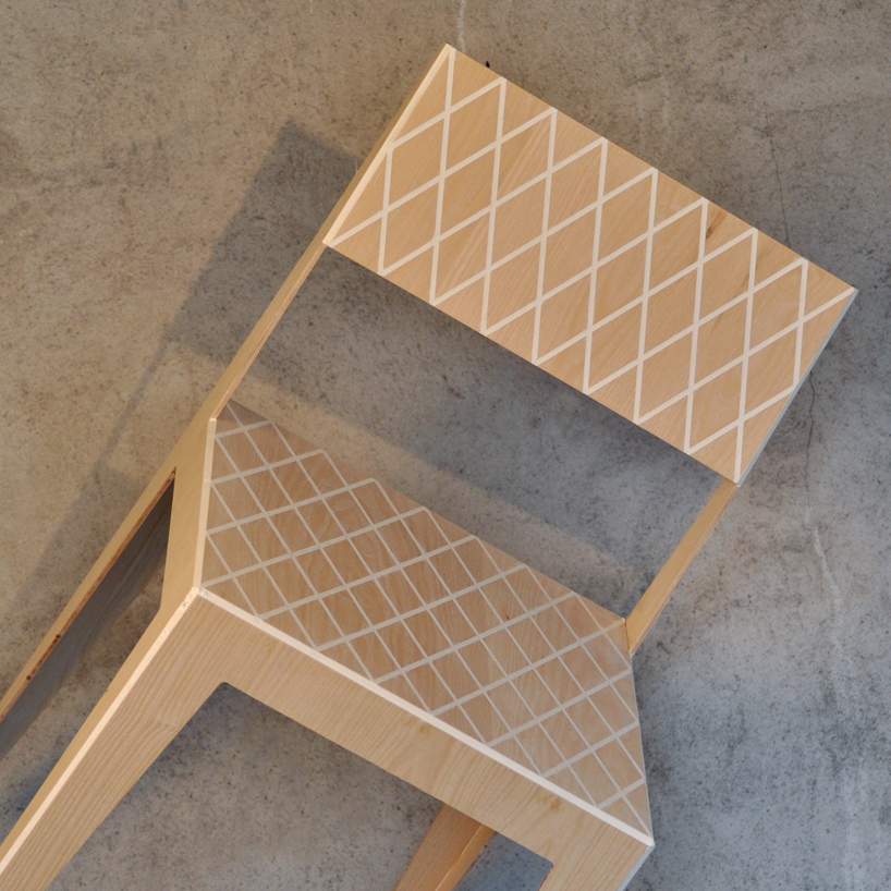 rombo - a light flexible wood chair by J.C. karich - 4