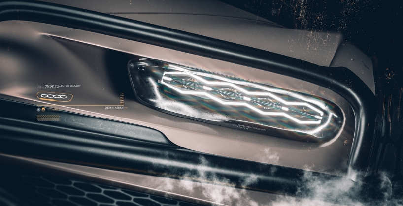 the TERRACROSS concept turns a bugatti chiron into a futuristic 4x4 designboom