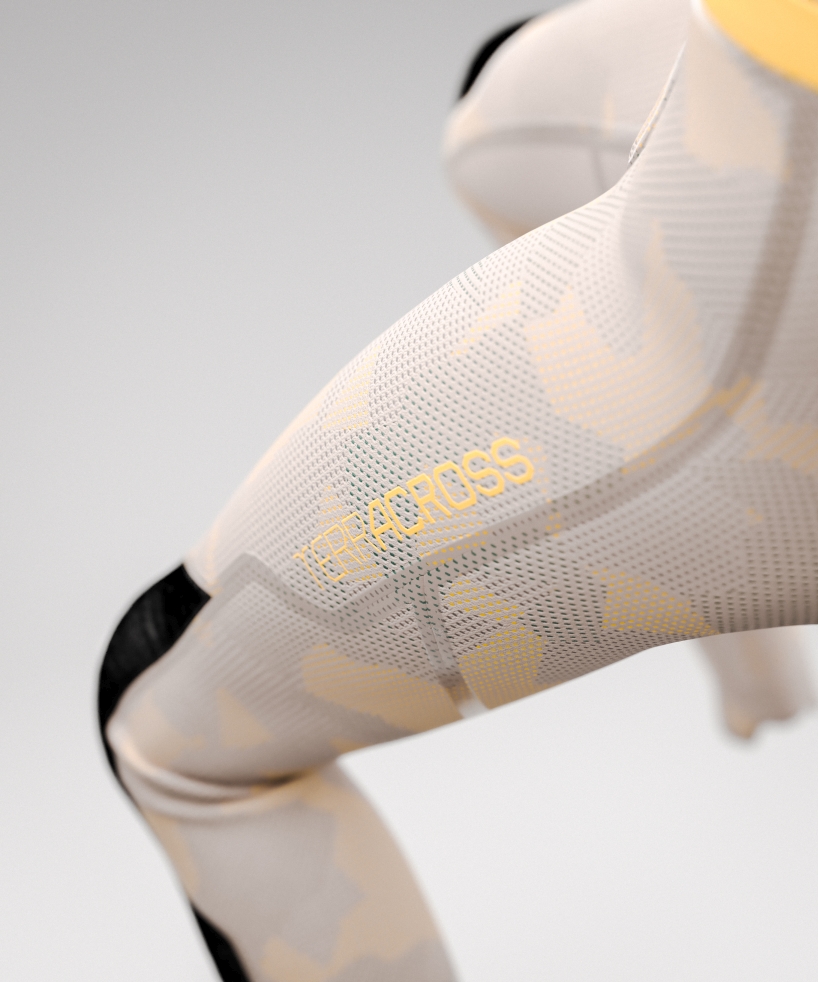 rafal czaniecki adds 3D knitted apparel to TERRACROSS concept brand designboom