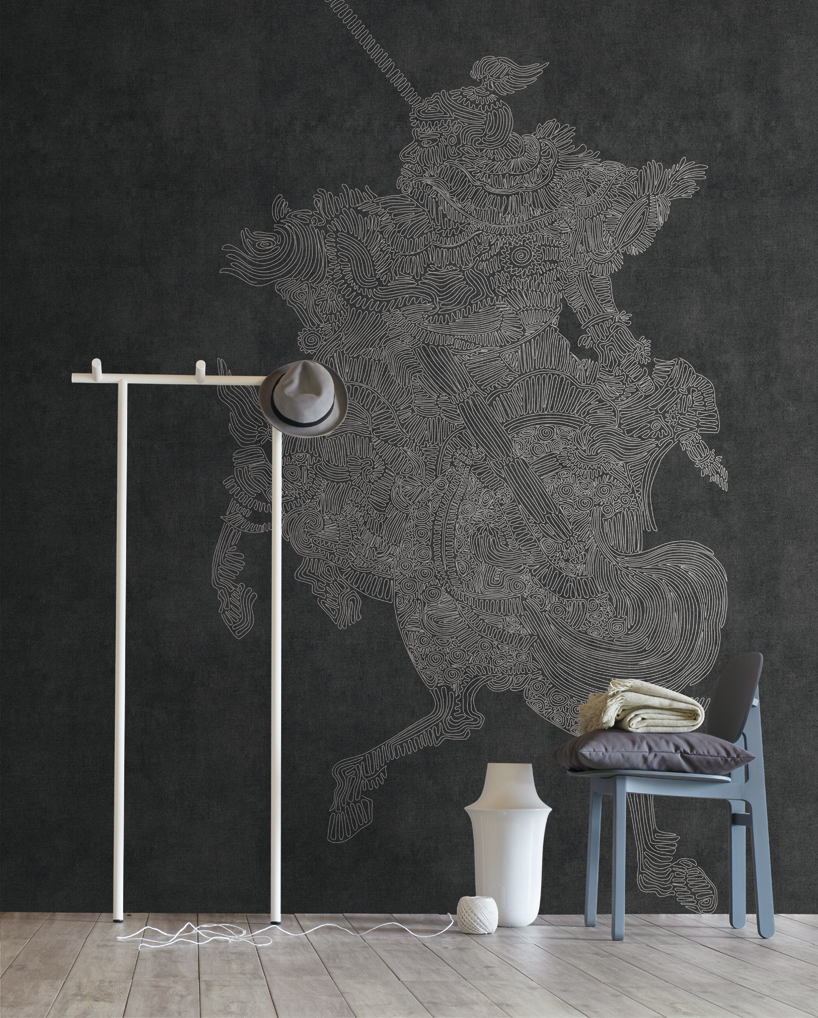 paolo cappello tangles wallpapers collection designboom