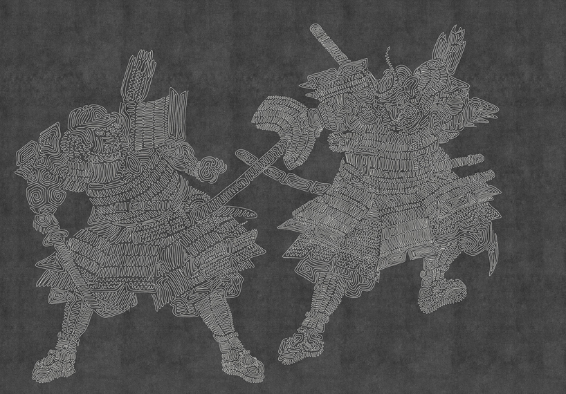 paolo cappello tangles wallpapers collection designboom