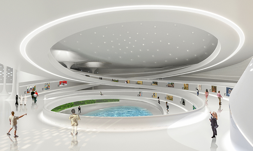 7 barjeel wind towers top habibeh madjdabadi's museum for modern arab art in the UAE designboom