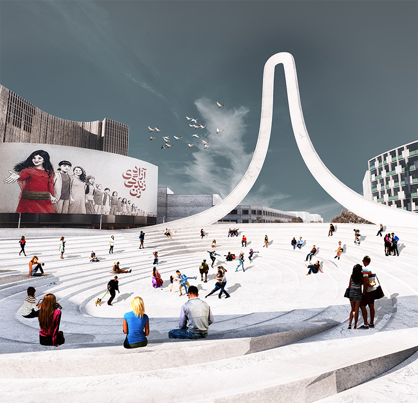 habibeh madjdabadi wins proposal for sweeping monument and public square in tehran