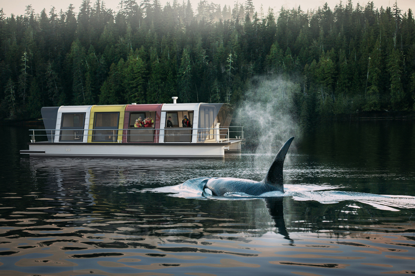 life on water: a floating customisable living unit by max zhivov modul go designboom