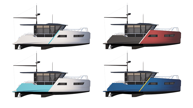 vik unveils electric boat that can be recharged from solar panels or wind power