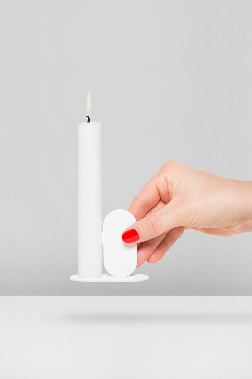 quentin de coster nose candle holder designboom