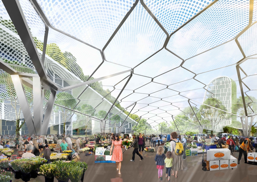 future paddock to market to plate tony owen partners imagines sydney's flemington district as sustainable city of the future designboom
