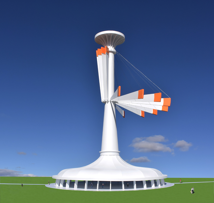 the solar and gravity powered art and science pavilion 9