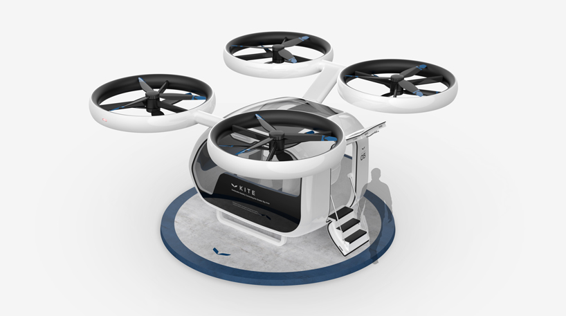 KITE is a passenger drone concept to connect the greater bay area designboom