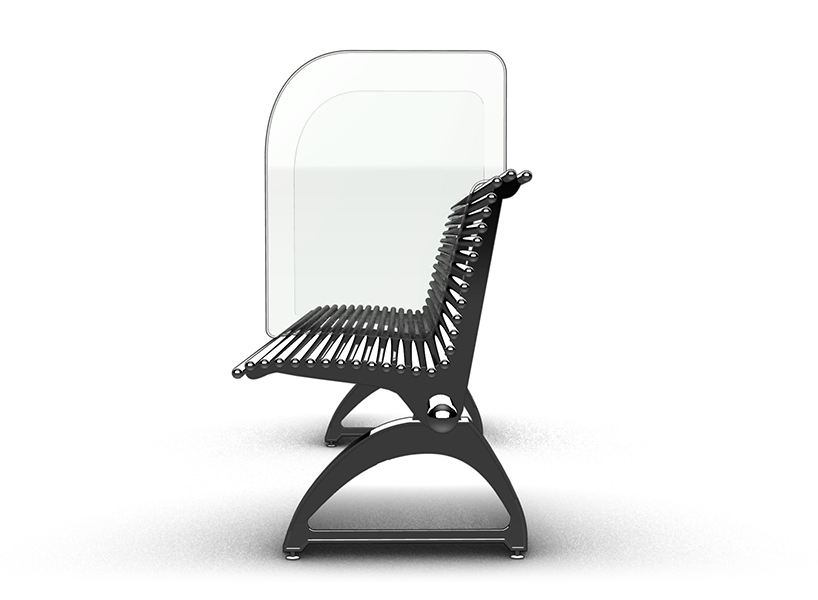 'shield' is a bench to fight COVID-19 designed by antonio lanzillo & partners designboom