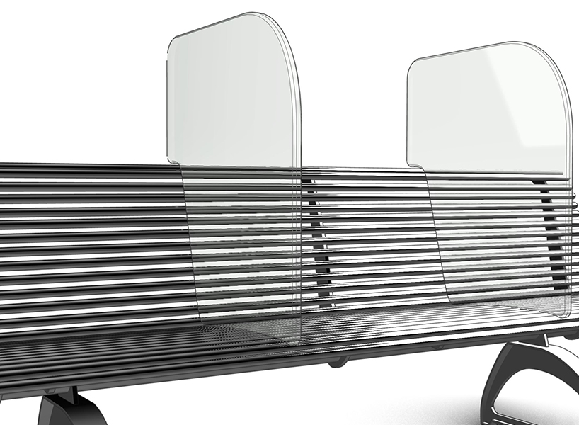 'shield' is a bench to fight COVID-19 designed by antonio lanzillo & partners designboom
