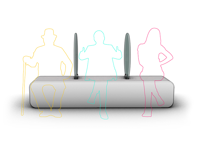 'shield' is a bench to fight COVID-19 designed by antonio lanzillo & partners designboom