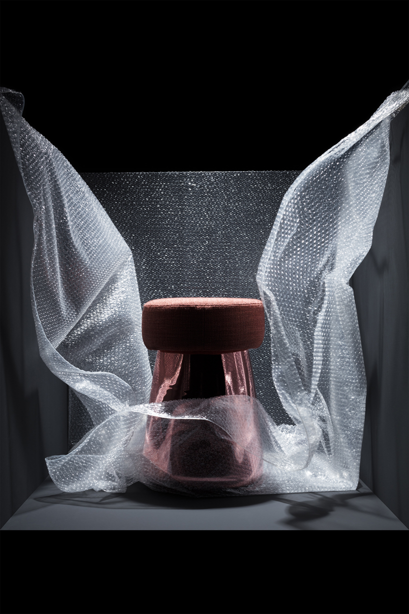 alain gilles chubby glass stool verreum designboom 