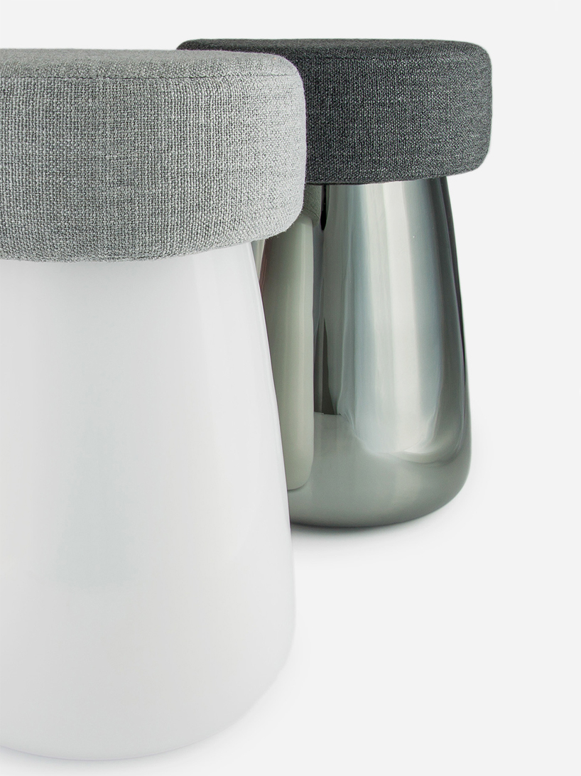 alain gilles chubby glass stool verreum designboom 