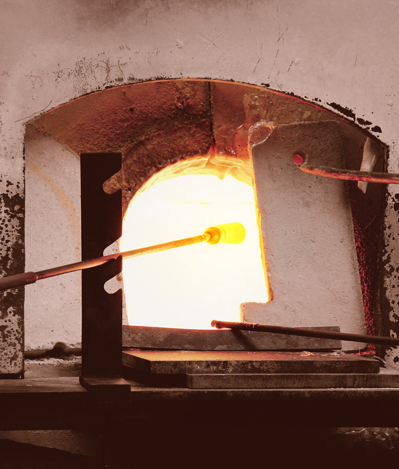 alain gilles chubby glass stool verreum designboom 