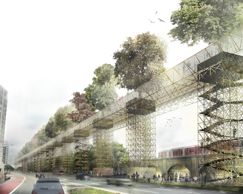 vittorio maschietto + MDU link vauxhall with elevated green bridge