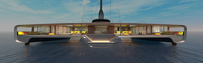40-meter-long domus trimaran concept aspires to be the first truly zero-emission superyacht - 3