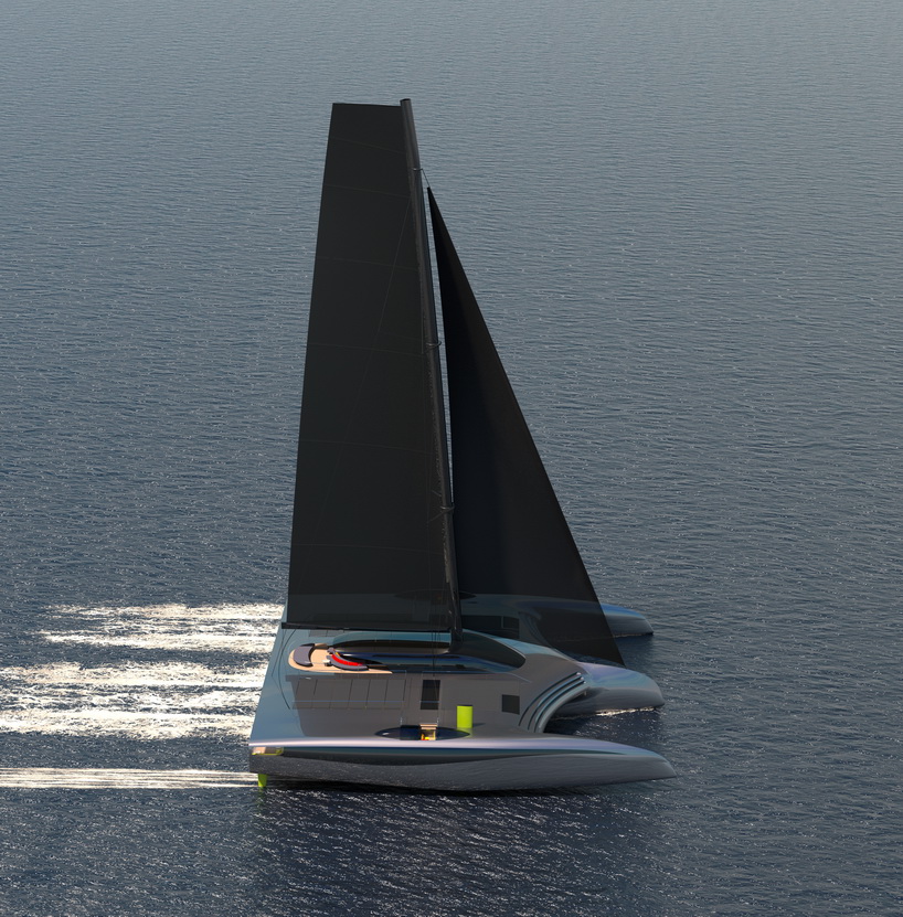 groundbreaking 40m zero emission trimaran domus 6