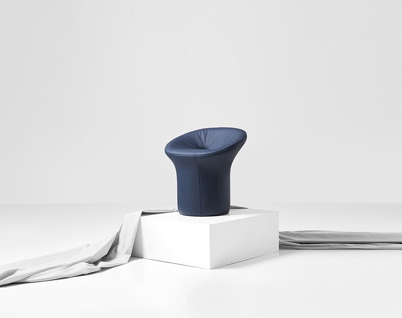  jiyoun kim studio debuts 'scooped' collection of monolithic stools + benches