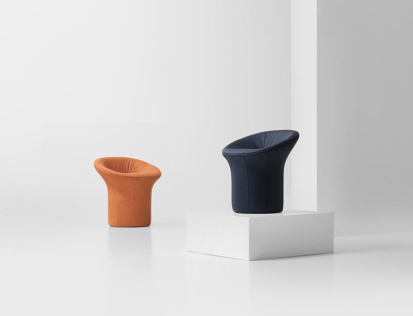  jiyoun kim studio debuts 'scooped' collection of monolithic stools + benches