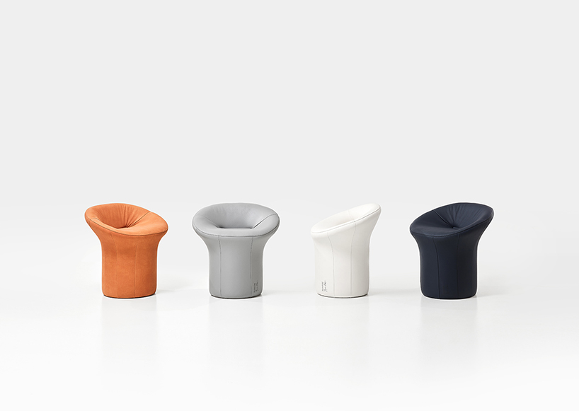  jiyoun kim studio debuts 'scooped' collection of monolithic stools + benches