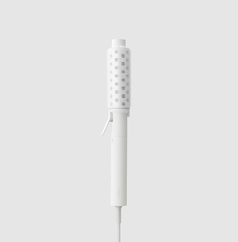 jiyoun kim introduces minimalist hair curler device for chahong 