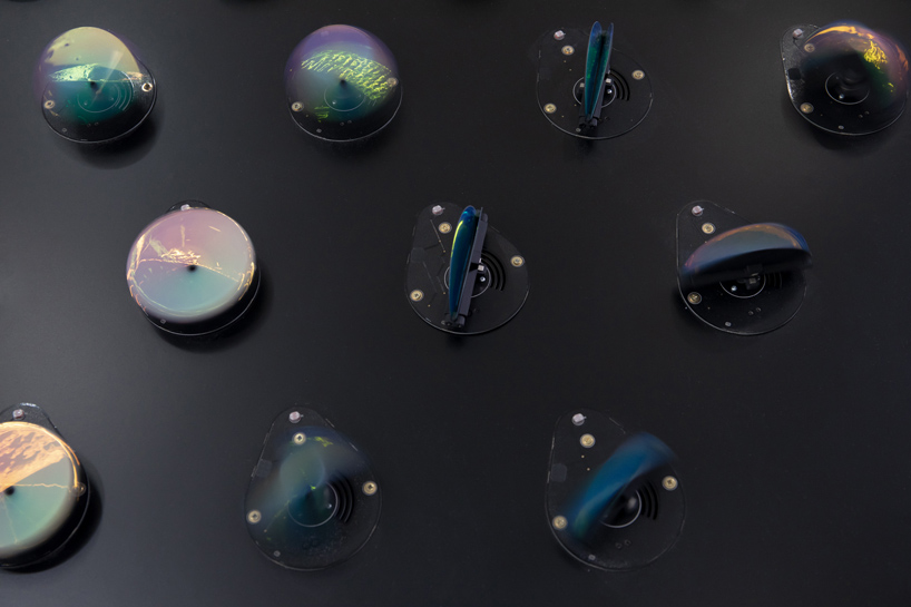 the shimmering pulse is a kinetic data sculpture created by panGenerator designboom