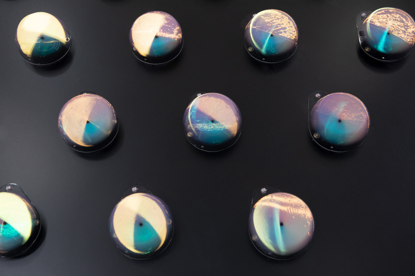 the shimmering pulse is a kinetic data sculpture created by panGenerator designboom