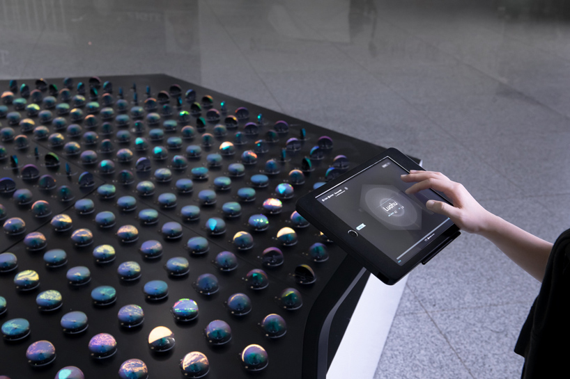the shimmering pulse is a kinetic data sculpture created by panGenerator designboom