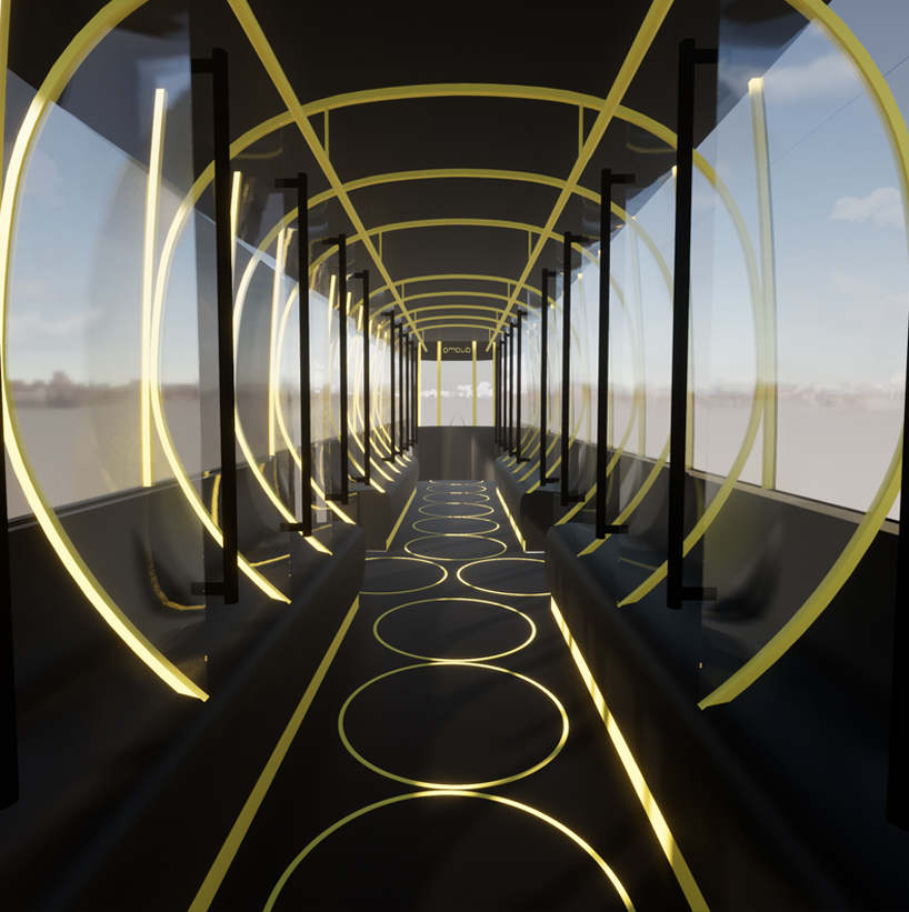 passerella by A>T imagines a new socially-distanced tram for milan designboom