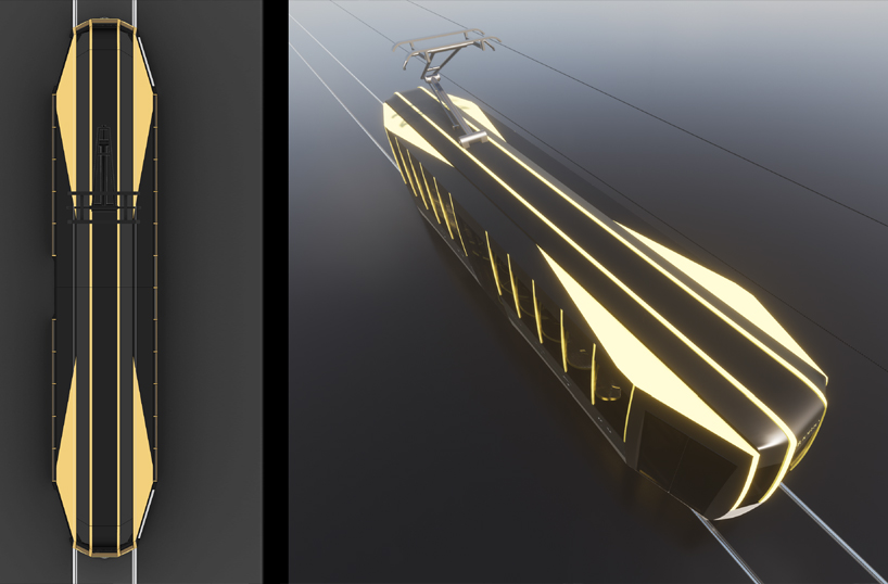 passerella by A>T imagines a new socially-distanced tram for milan designboom