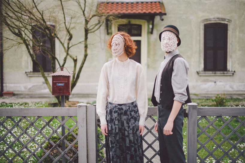 francesca lombardi giacomo favilla doily masks portraits designboom