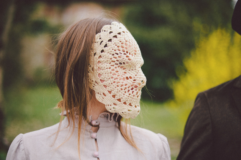 francesca lombardi and giacomo favilla present doily masks portraits - 3