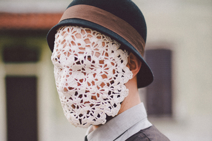 francesca lombardi and giacomo favilla present doily masks portraits - 5