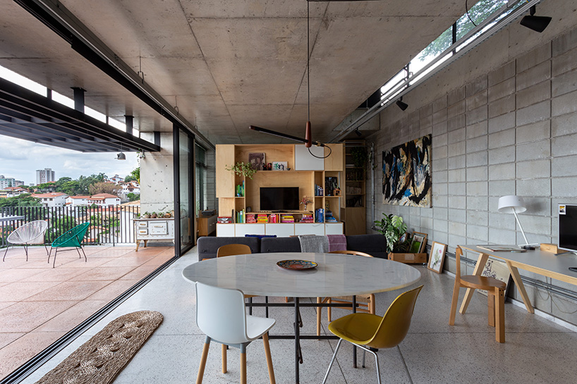 marcos franchini steps concrete volumes to build a house and wine tasting space in brazil designboom