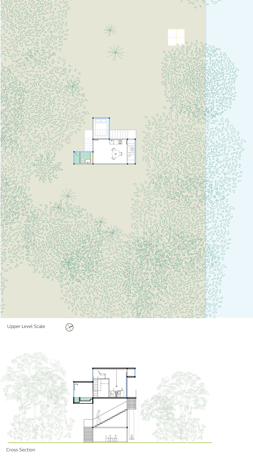 the treehouse module conceives a dialogue with forests in france designboom