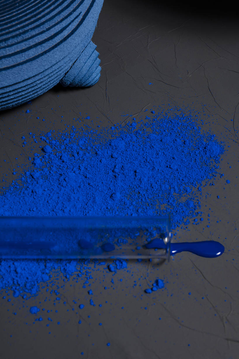 siba sahabi blue alchemy vases egyptian blue pigment designboom
