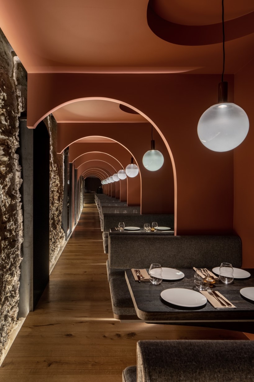 yod group rethought a historical building in central kyiv by creating there a restaurant with a copper bridge 11