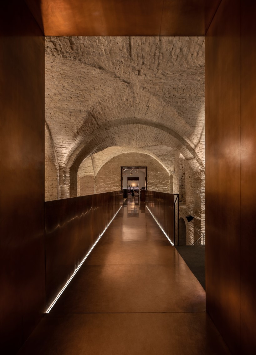 yod group rethought a historical building in central kyiv by creating there a restaurant with a copper bridge 5