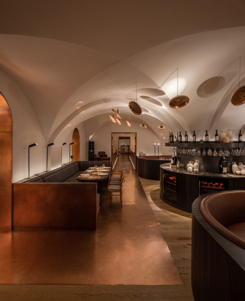 yod group rethought a historical building in central kyiv by creating there a restaurant with a copper bridge 8