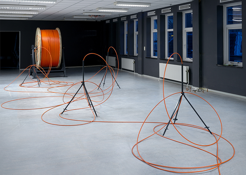 jeroen van loon prints the entire gutenberg bible onto fiber optic cable designboom