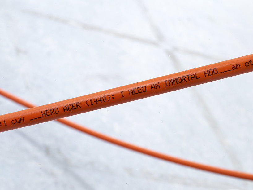 jeroen van loon prints the entire gutenberg bible onto fiber optic cable designboom