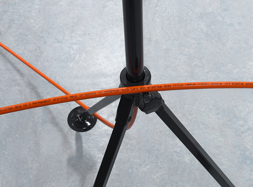 jeroen van loon prints the entire gutenberg bible onto fiber optic cable designboom