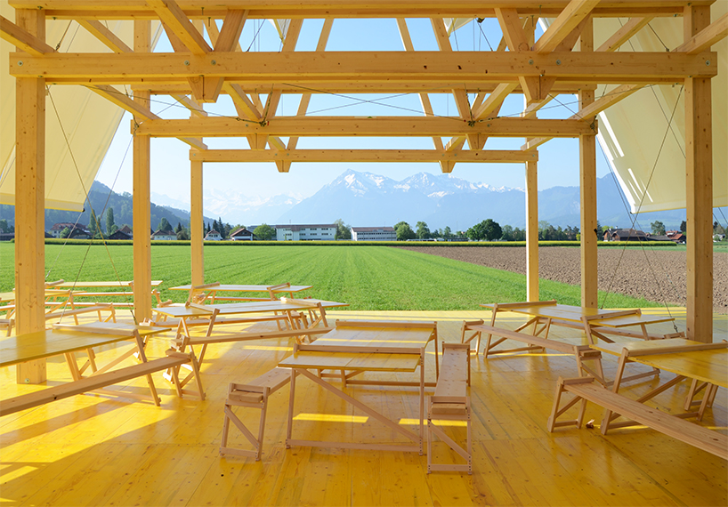 antonio scarponi's jungfrau pavilion in switzerland references the mountain panorama - 4
